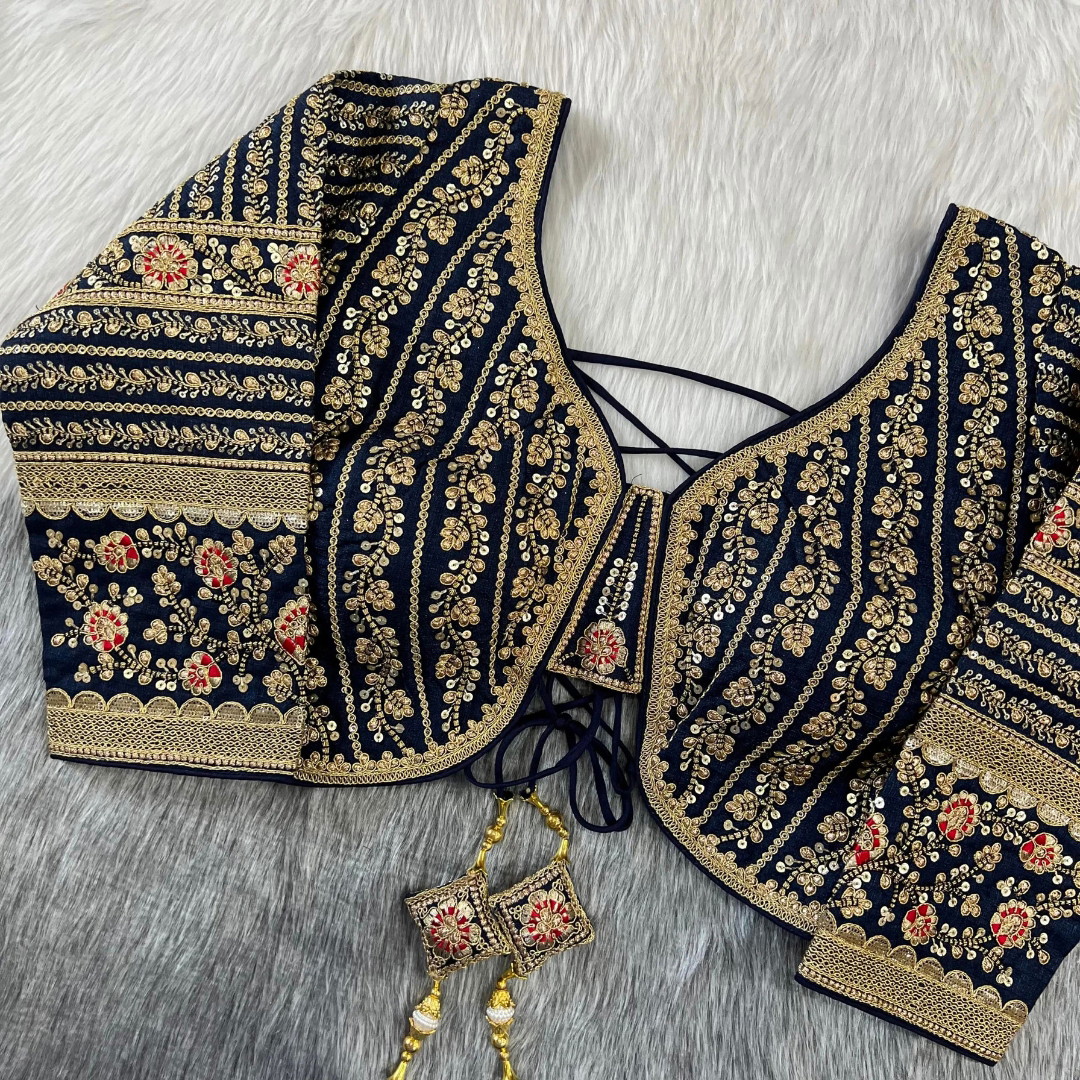 Full Sleeve Black saree Blouse
