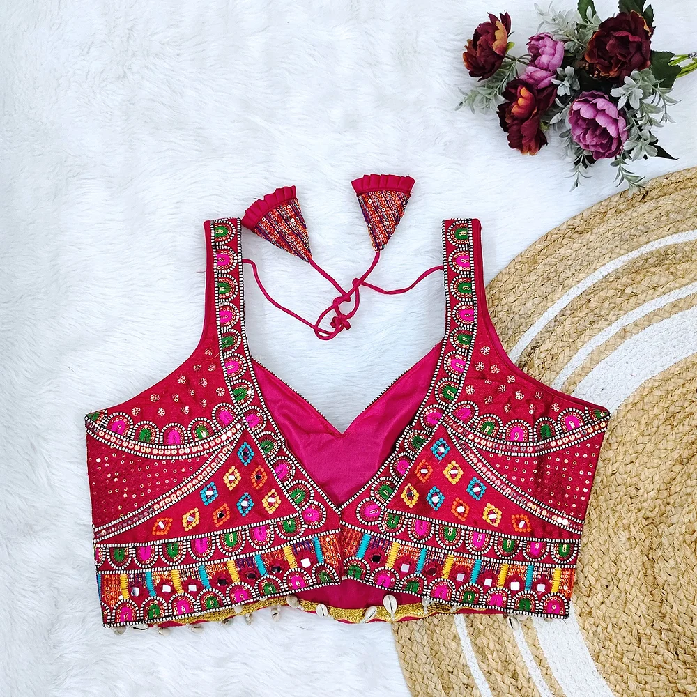 Rani  Color Handwork Kutchi Work Blouse — view 2