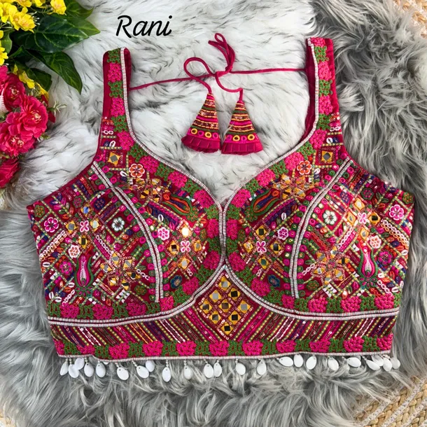 Rani Bollywood Style Navratri Special Blouse