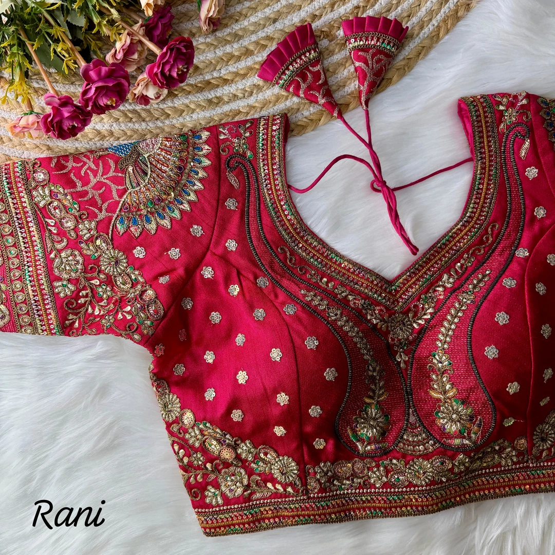 Rani Color Bridal Bliss Apple-Cut Codding Work Blouse