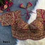 Rani Color Beautiful Apple-Cut Bridal Blouse with Embroidery