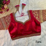 Rani Color Bridal Italian Silk Embroidered Blouse