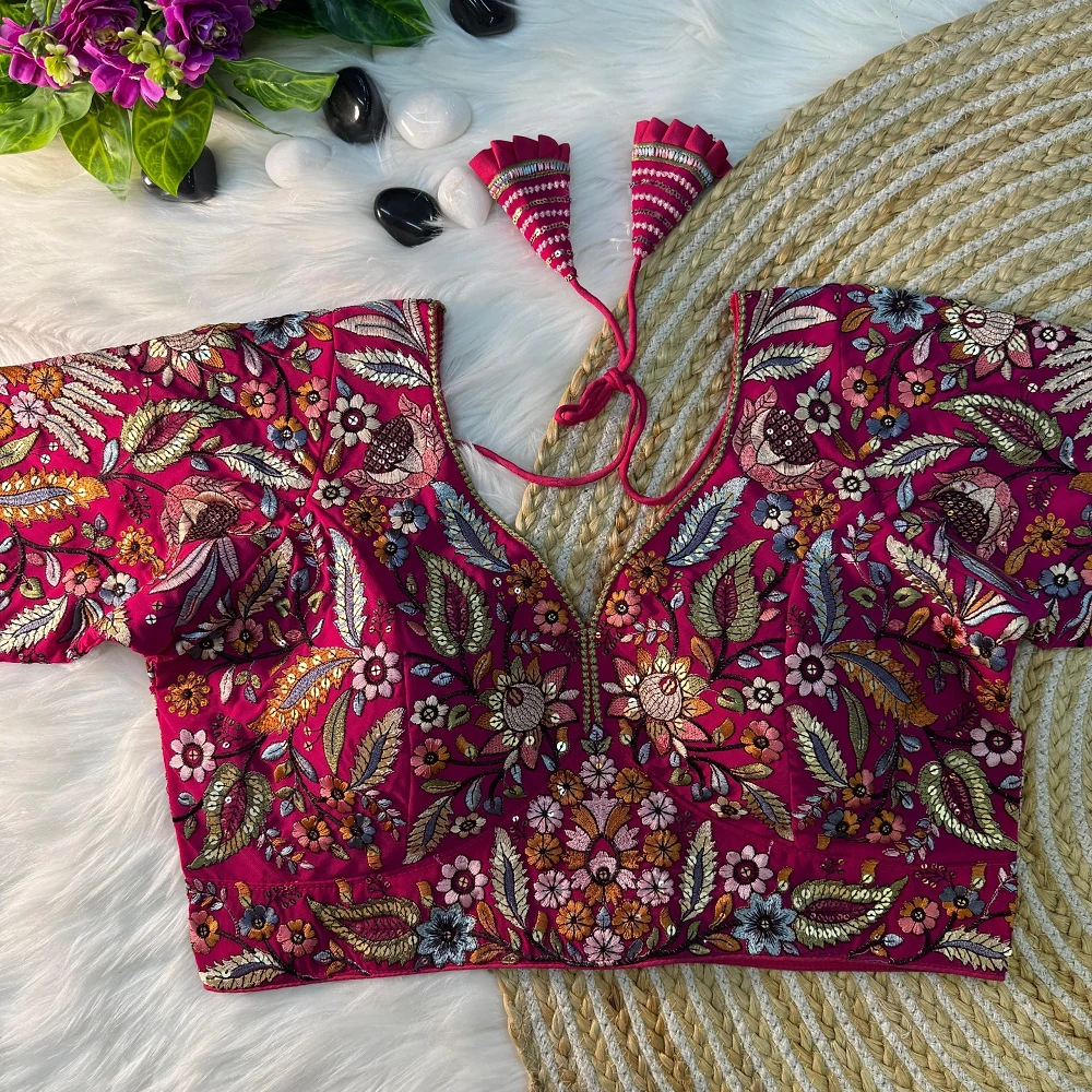 Rani Color Partywear Georgette Blouse — view 1