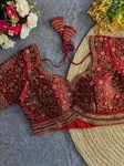 Copper Colour Heavy Handwork Party Blouse