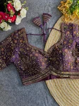 Wine Colour Heavy Handwork Party Blouse