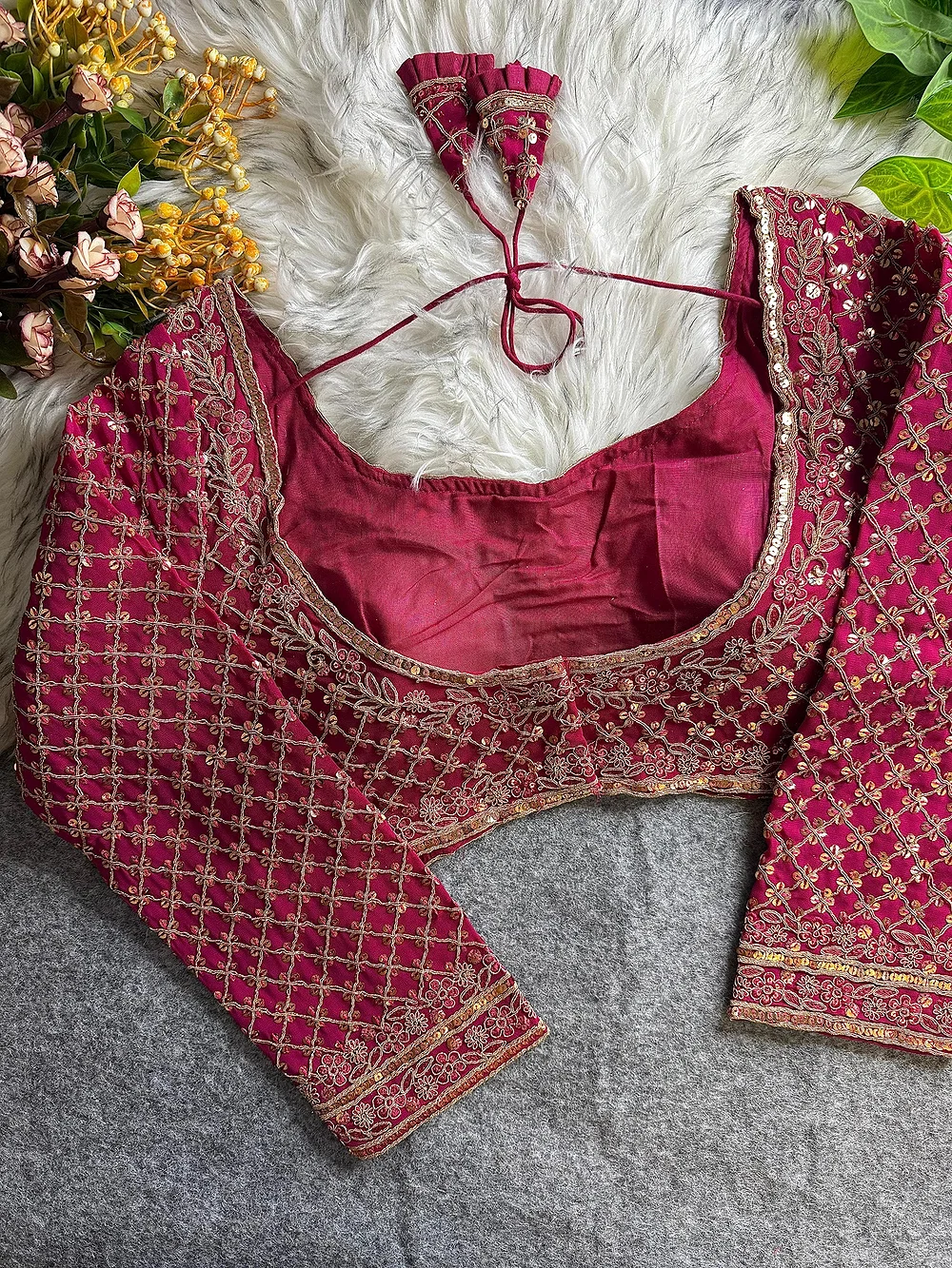 Rani Color Full Sleeve Partywear Blouse — view 2