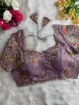 Onion Pink Color Soft Cosmos Silk Blouse