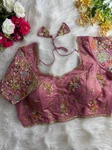 Pink Color Soft Cosmos Silk Blouse