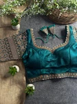 Rama Color Bridal Italian Silk Embroidered Blouse