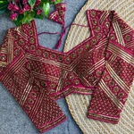 Rani Color Heavy Beads Work Full Sleeve Georgette Blouse
