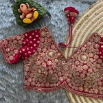 Rani Colour Georgette Embroidered Wedding Blouse