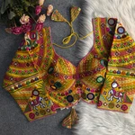 Yellow Color Full Sleeves Navratri Blouse