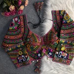 Black Color Full Sleeves Navratri Blouse