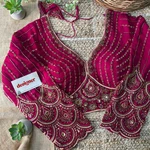 Rani Color Beaded Heavy Work Full Sleeve Readymade Designer Blouse