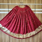 Maroon Color Multi Work Heavy Lace Readymade Chaniya for Navratri 