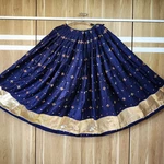 Blue Color Multi Work Heavy Lace Readymade Chaniya for Navratri 