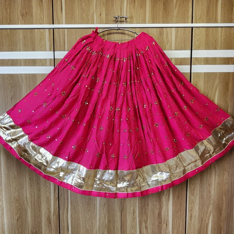 Rani Color Multi Work Heavy Lace Readymade Chaniya for Navratri 