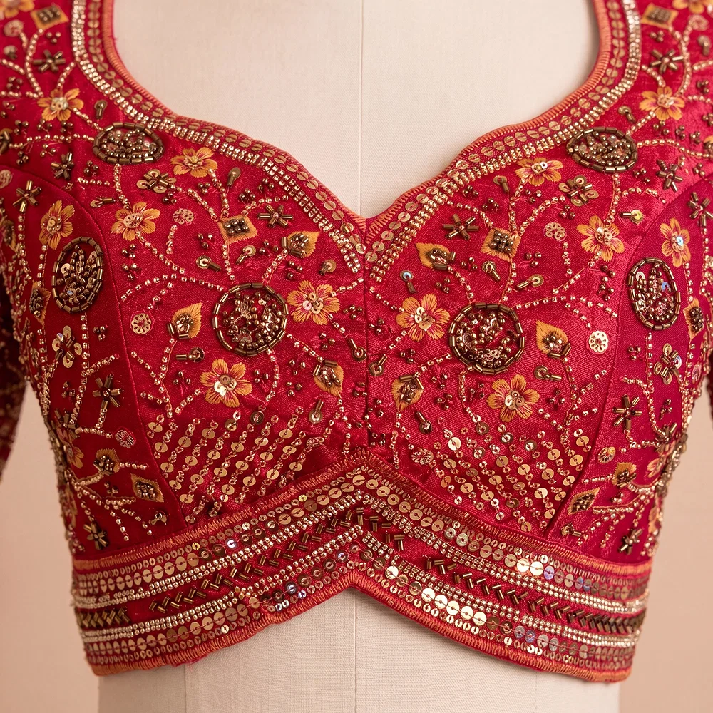 Rani Colour Heavy Handwork Party Blouse — view 4