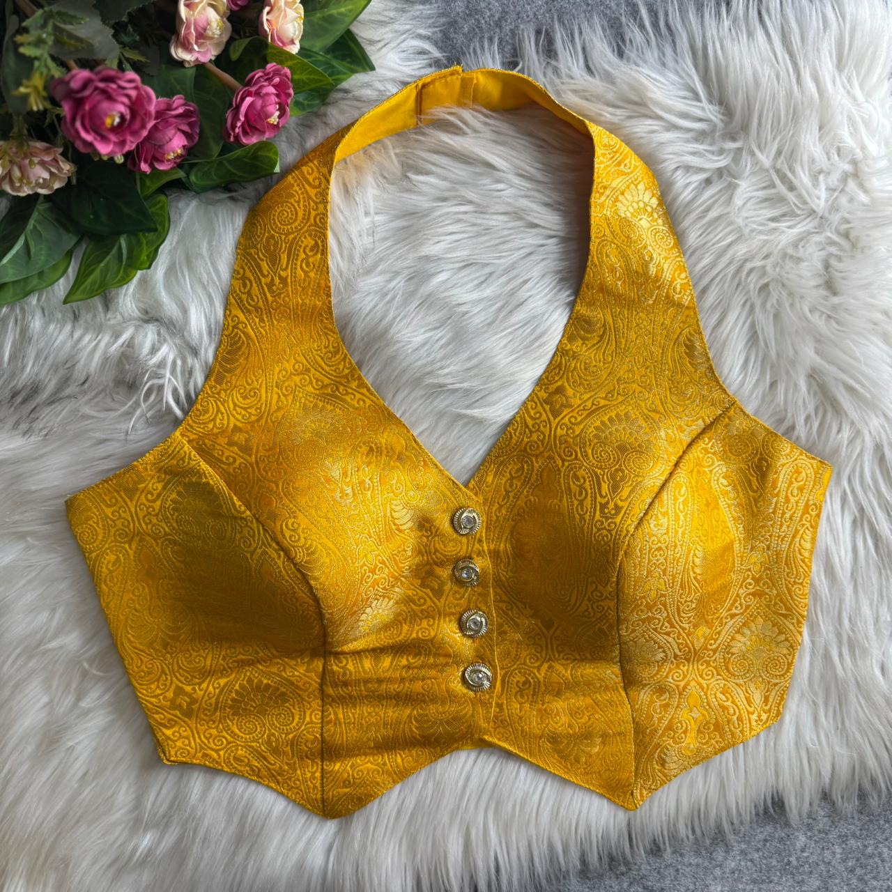 yellow blouse
