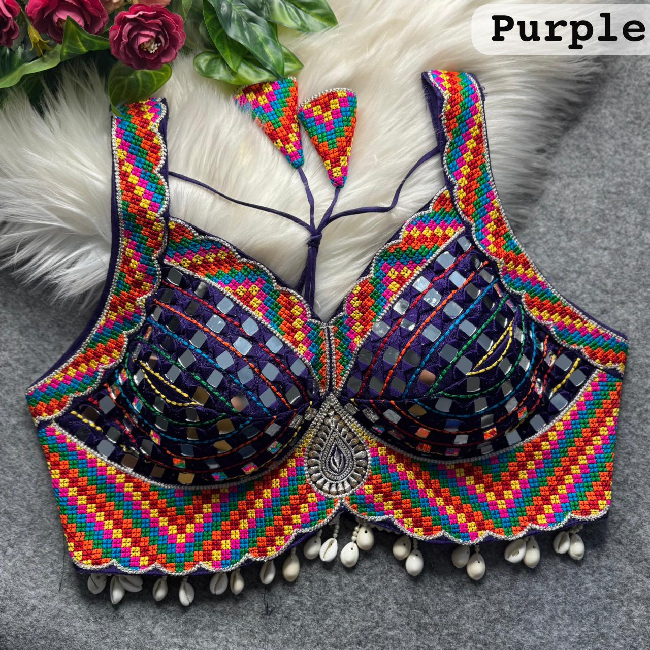 purple blouse