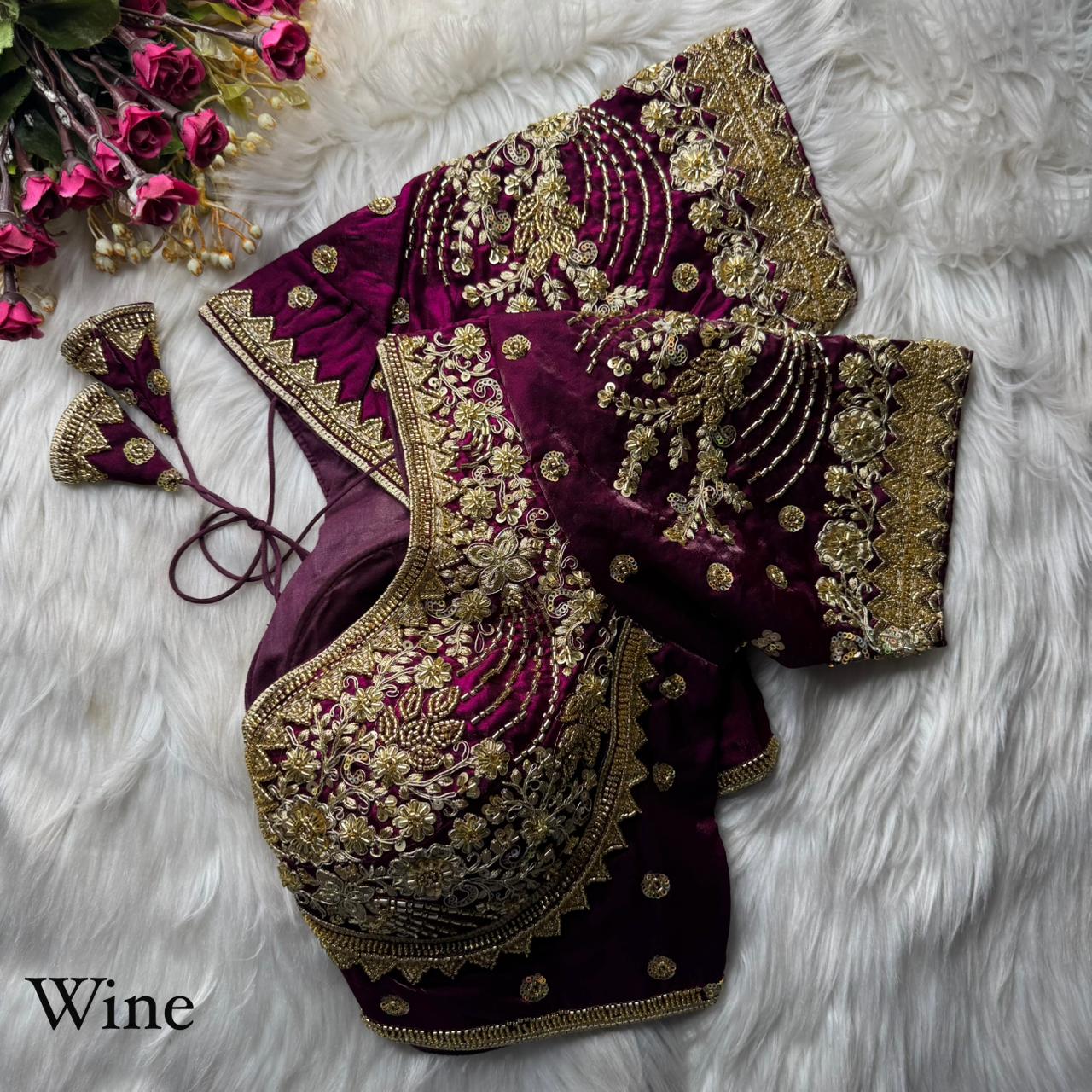 wine blouse
