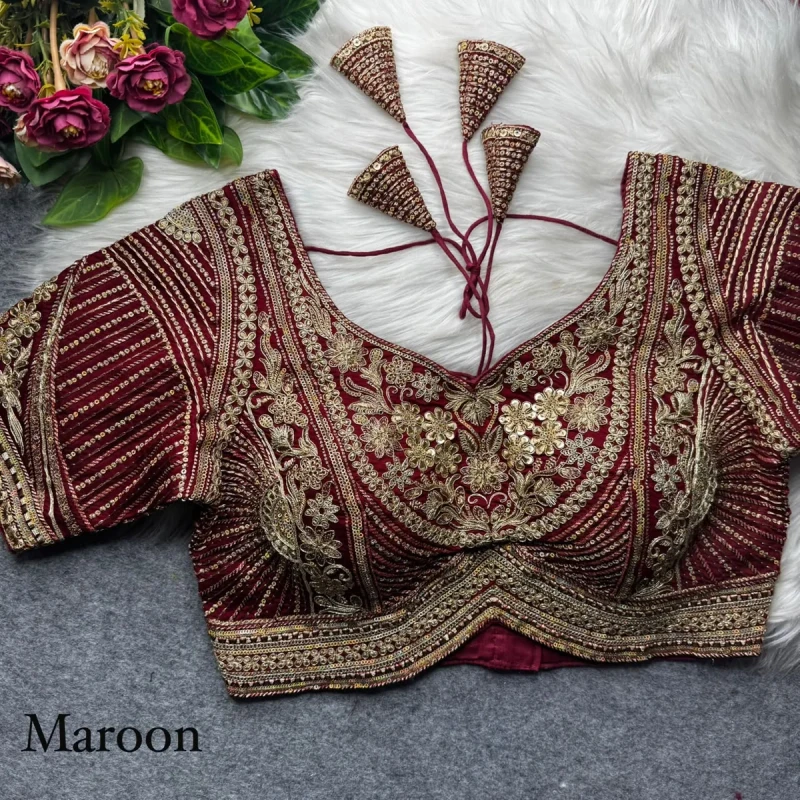 maroon blouse