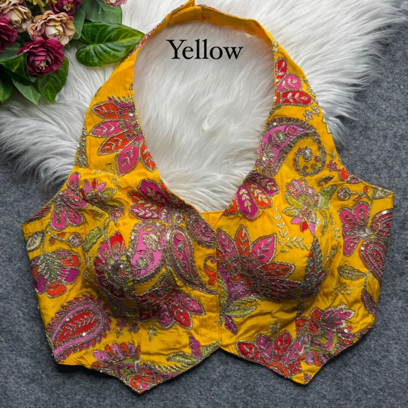 yellow blouse