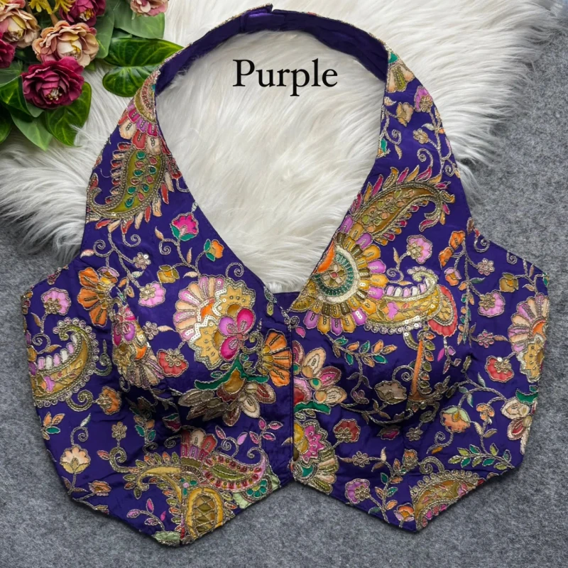 purple blouse