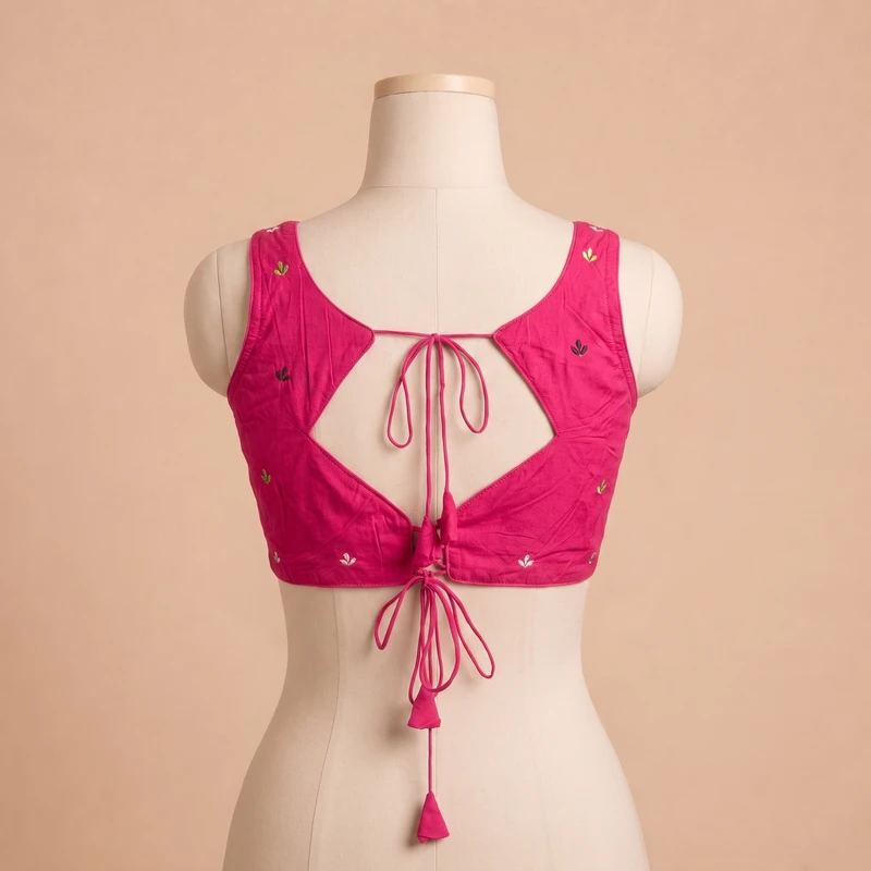 Rani Navratri Special Embroidery Kodi Garba Blouse — view 2