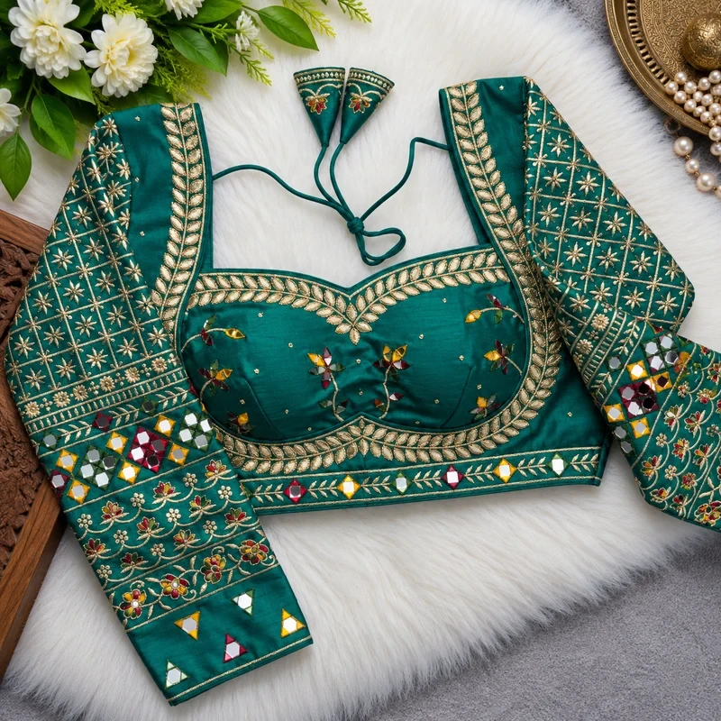 Rama Colour Full Sleeve Karwachauth Blouse
