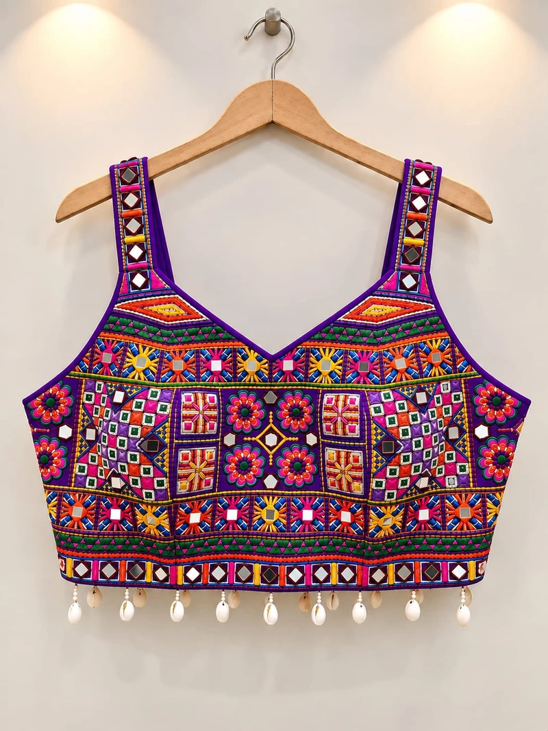 purple blouse
